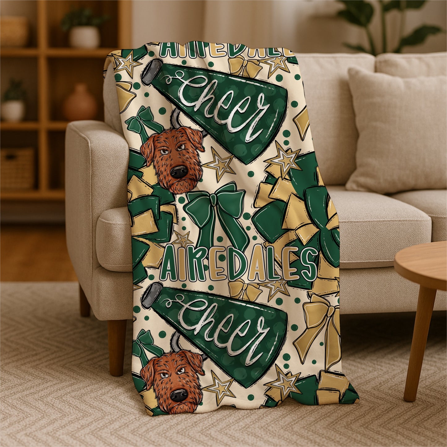 RTS Airedale Cheer Blanket