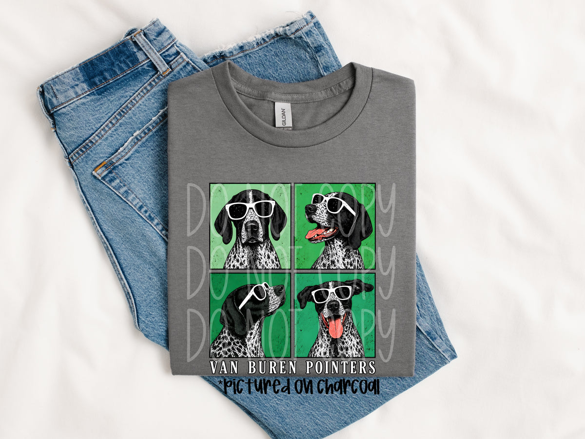 Green Popart Pointers Tee