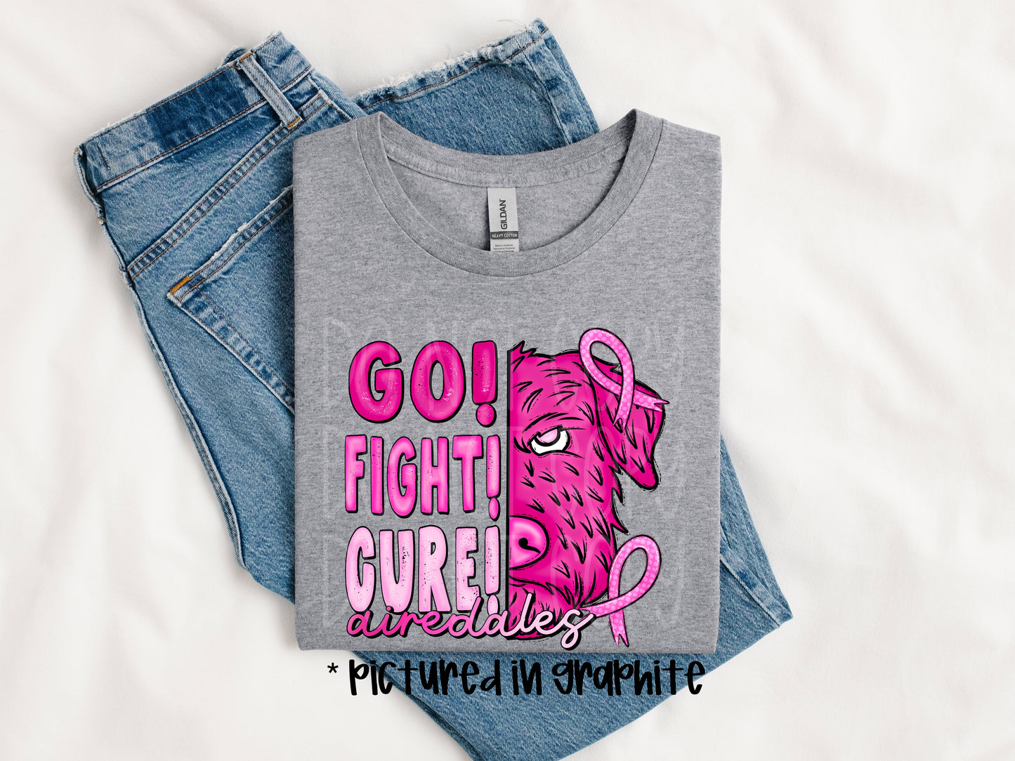 Go Fight Cure Airedales Tee