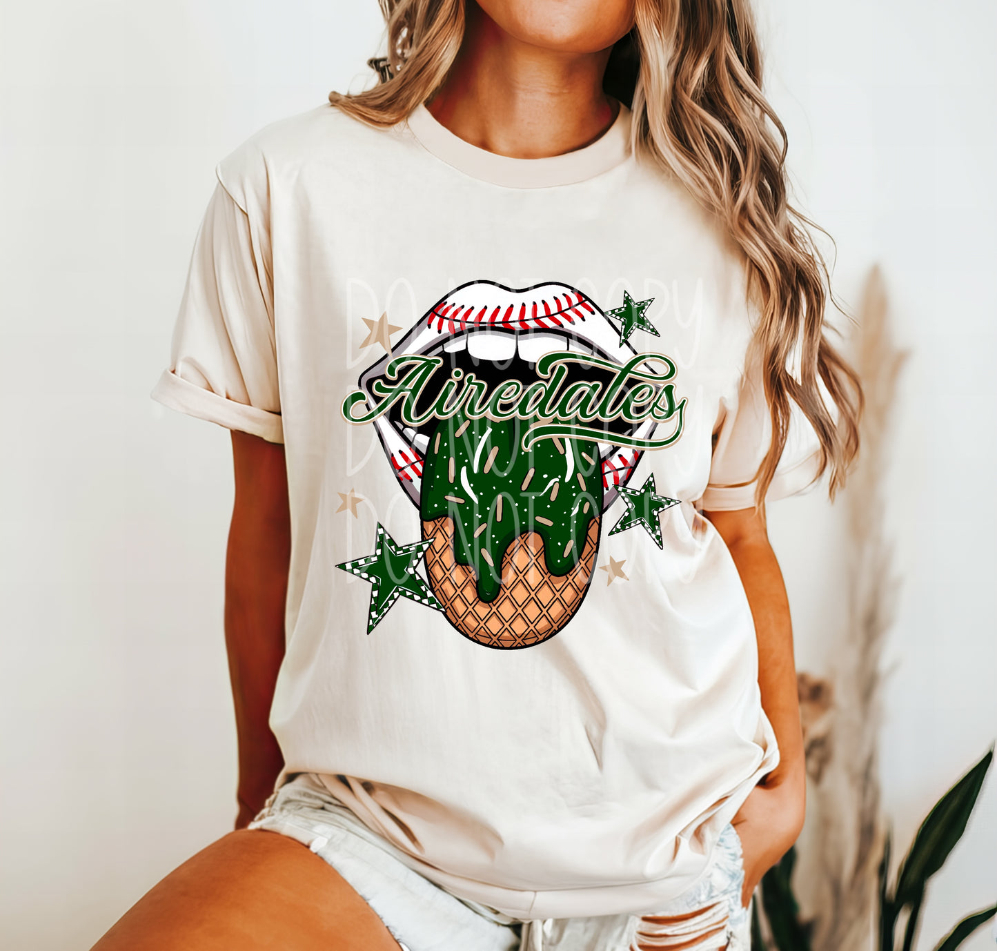 Airedales Baseball Drip Tee