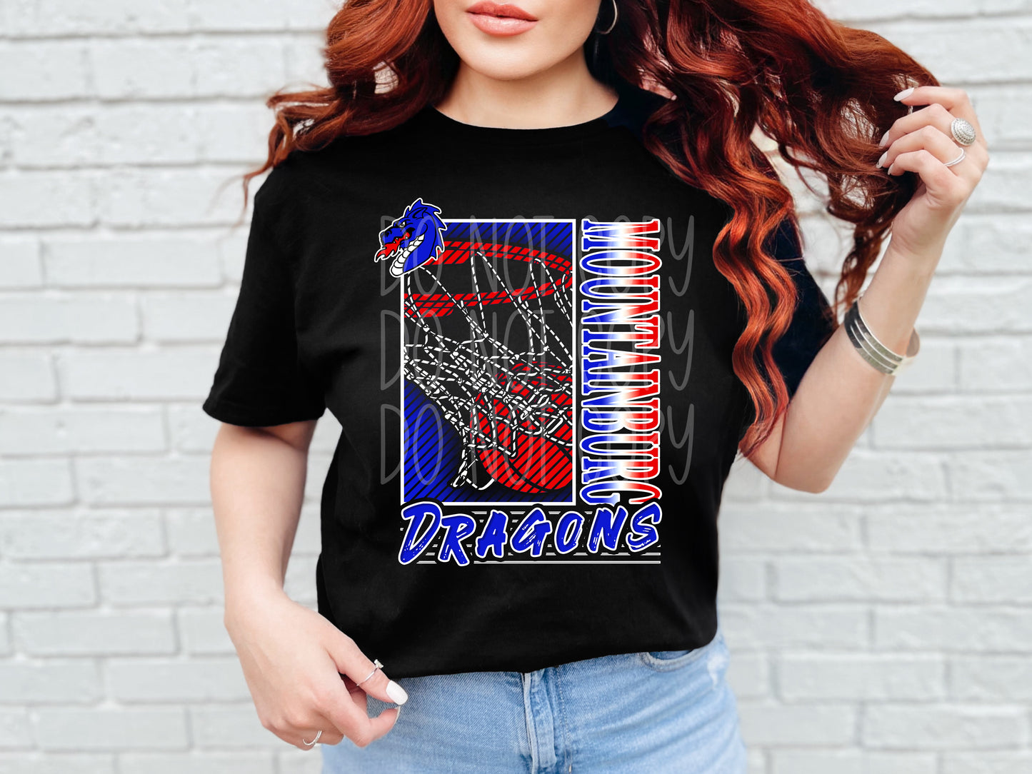 Mountainburg Dragons Basketball Tee