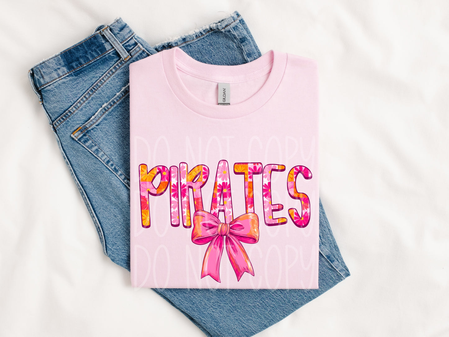 Pirates Pink Floral Tee