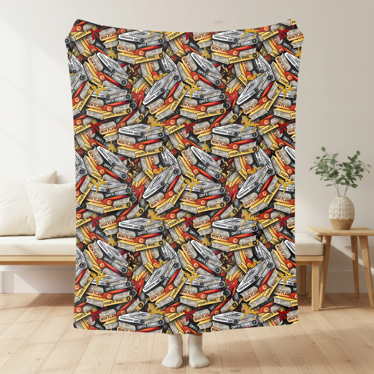 Fourth Wing – Bookish Blanket mockup