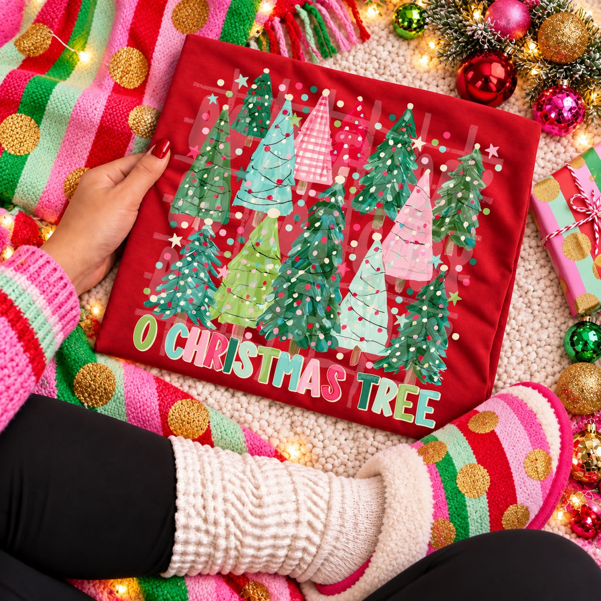 O Christmas Tree Christmas apparel mockup
