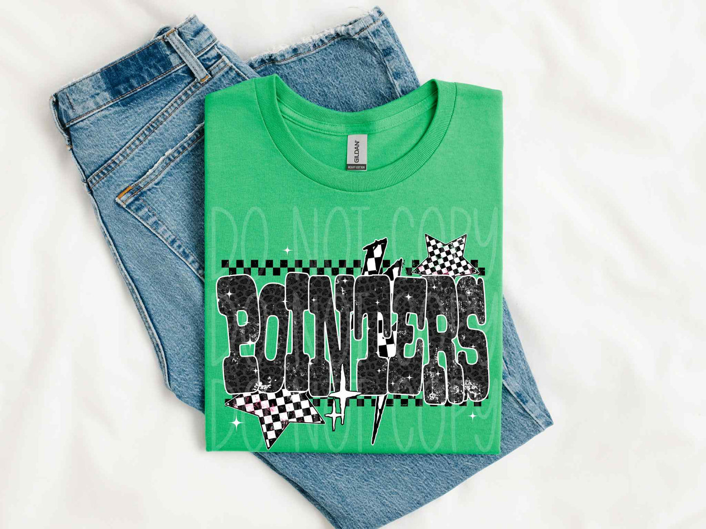 Pointers Checkered Stars Tee