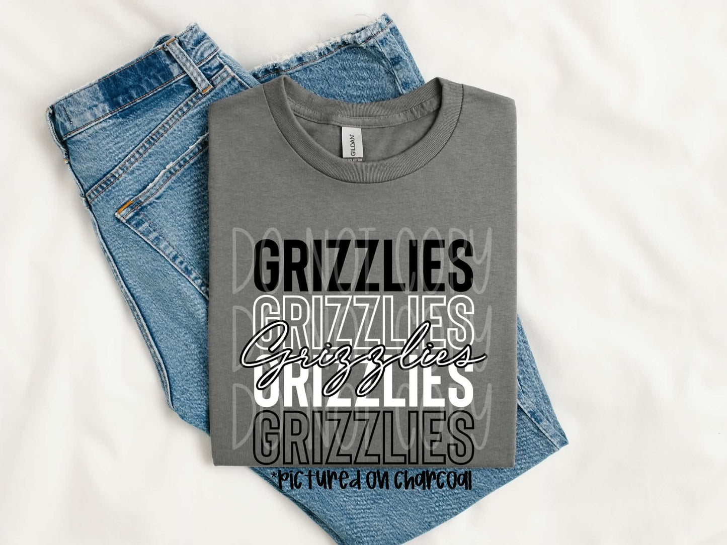 Grizzlies Stacked Tee