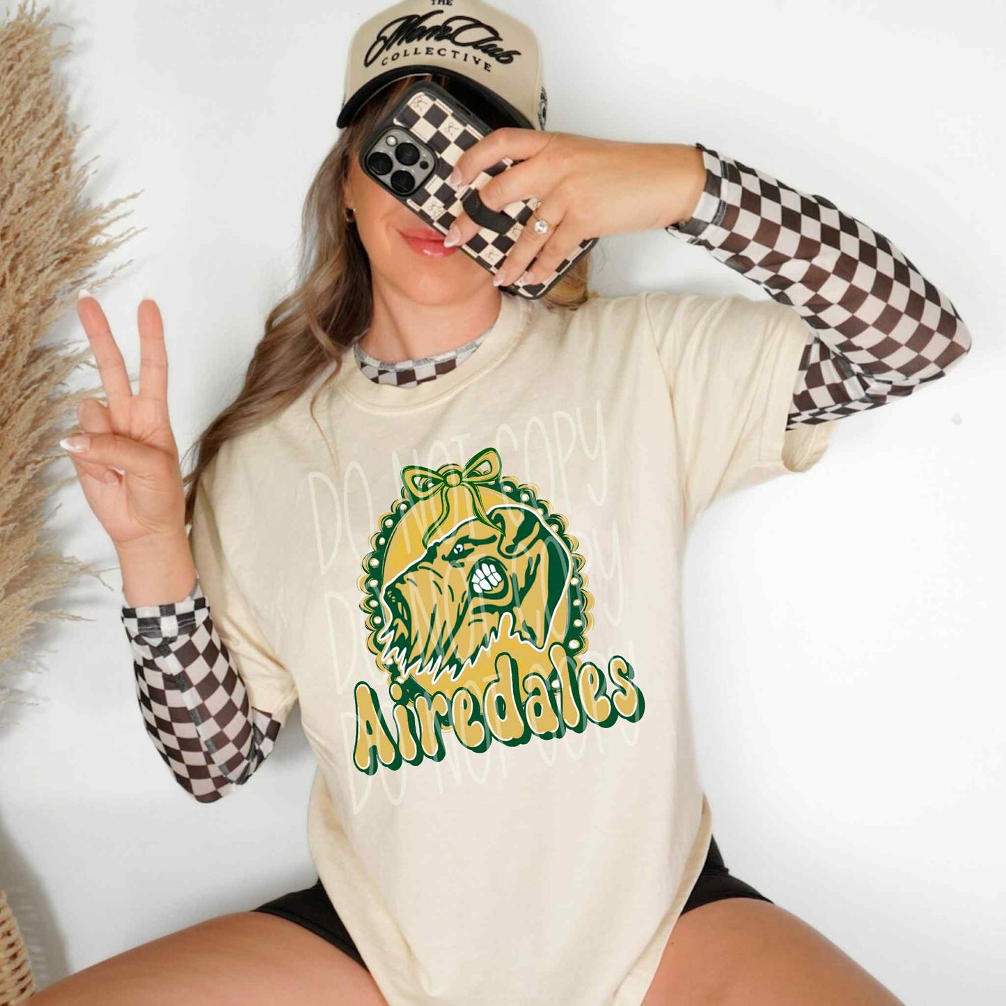 Airedales Coquette Frame & Bow Tee