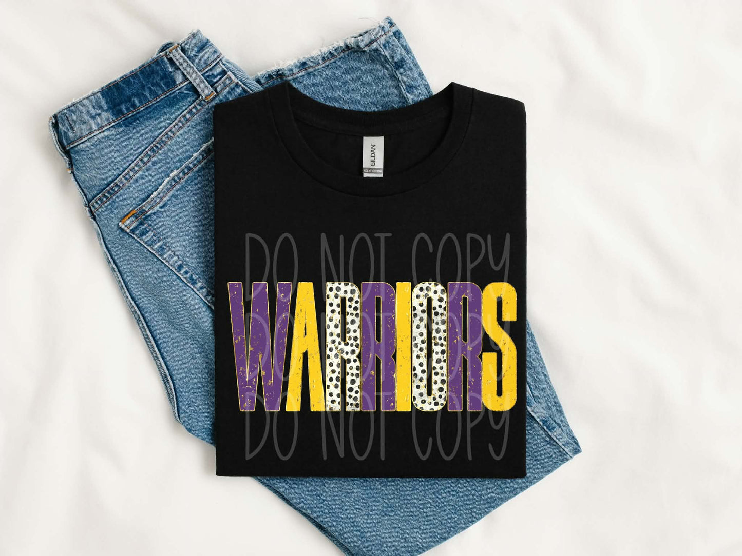 Warriors Distressed Tee