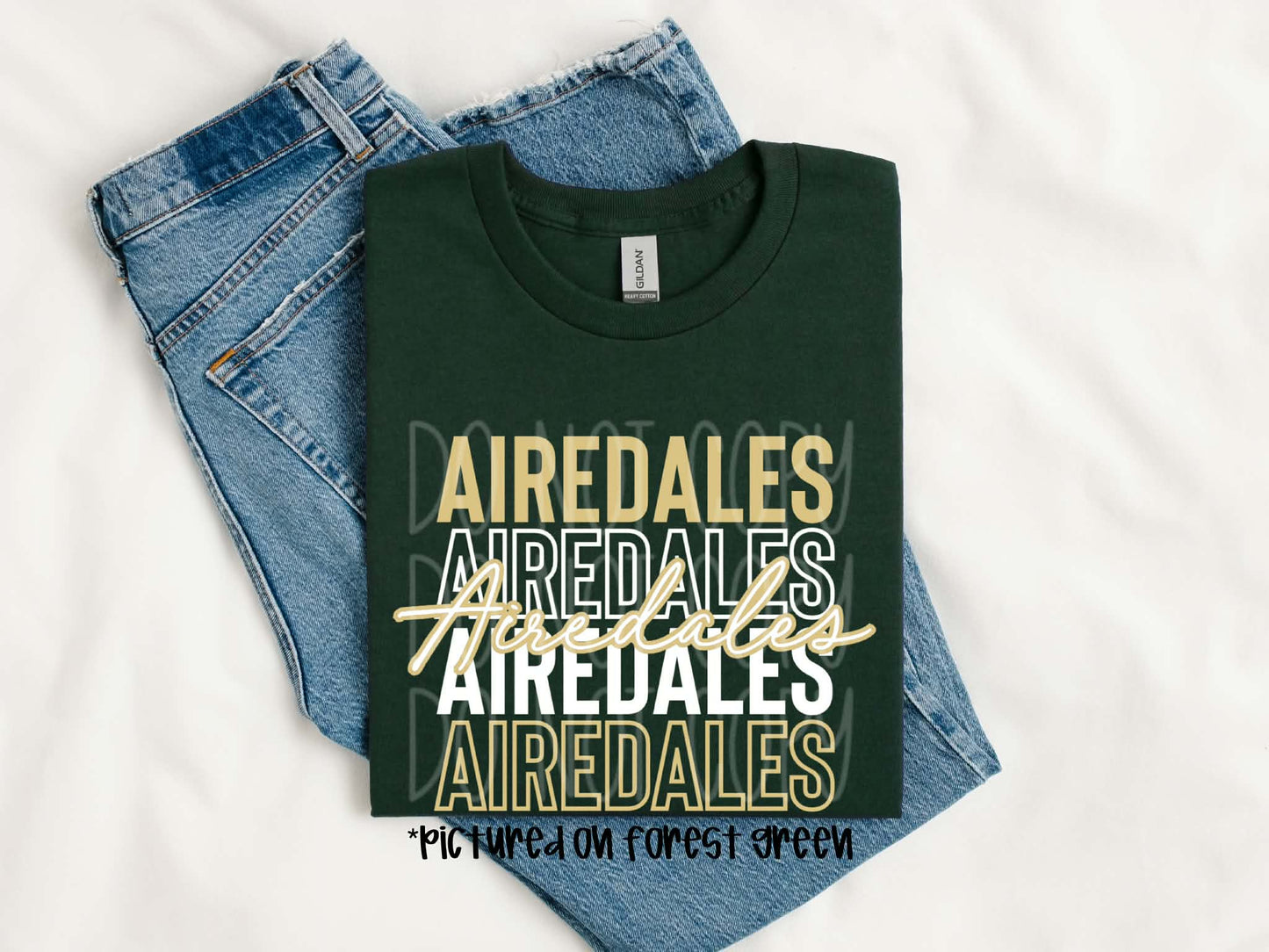 Airedales Stacked Tee
