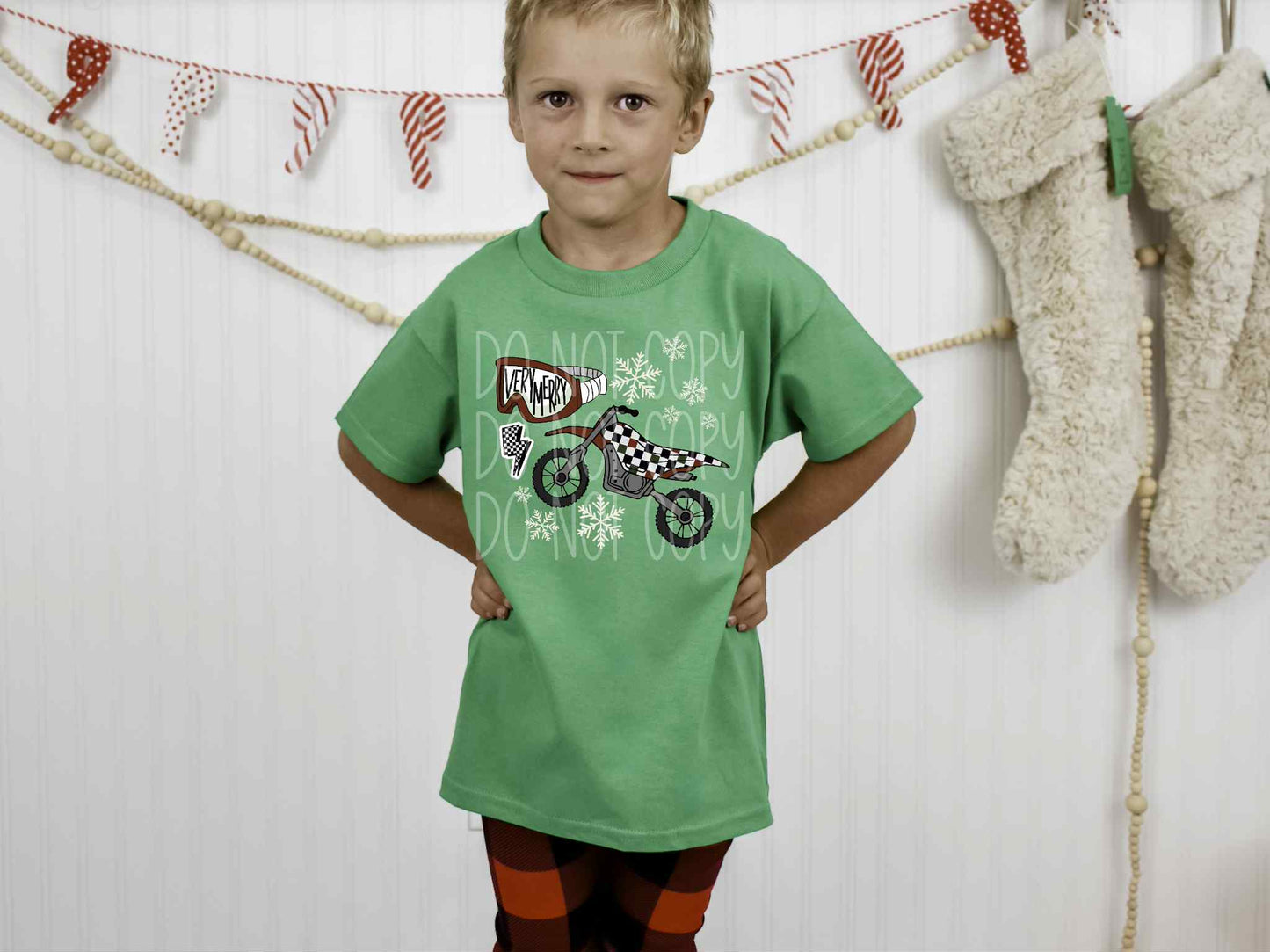 Very Merry Dirt Bike Tee