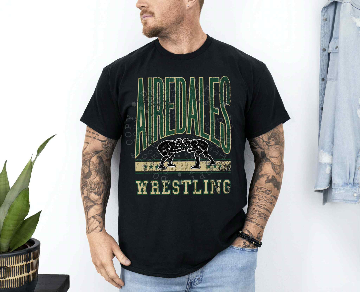 Airedales Wrestling Tee