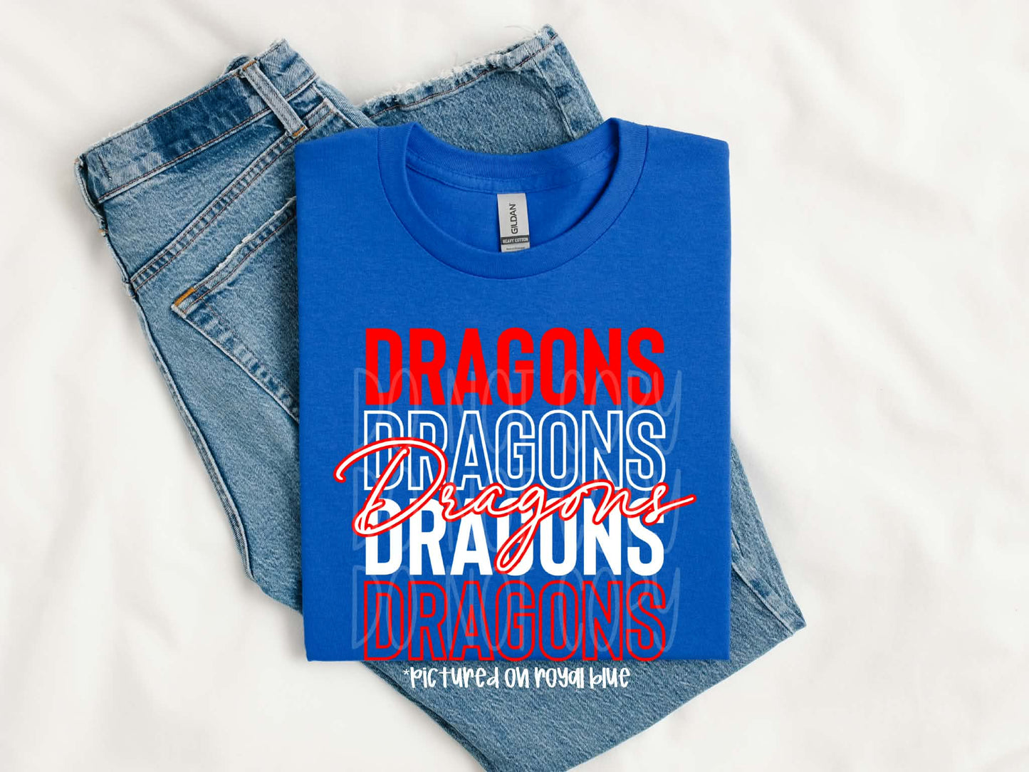 Dragons Stacked Tee