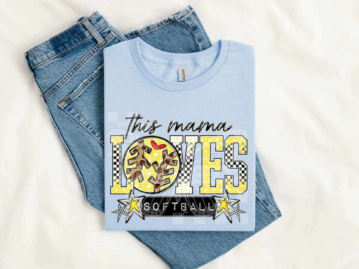 This Mama Loves Softball Tee