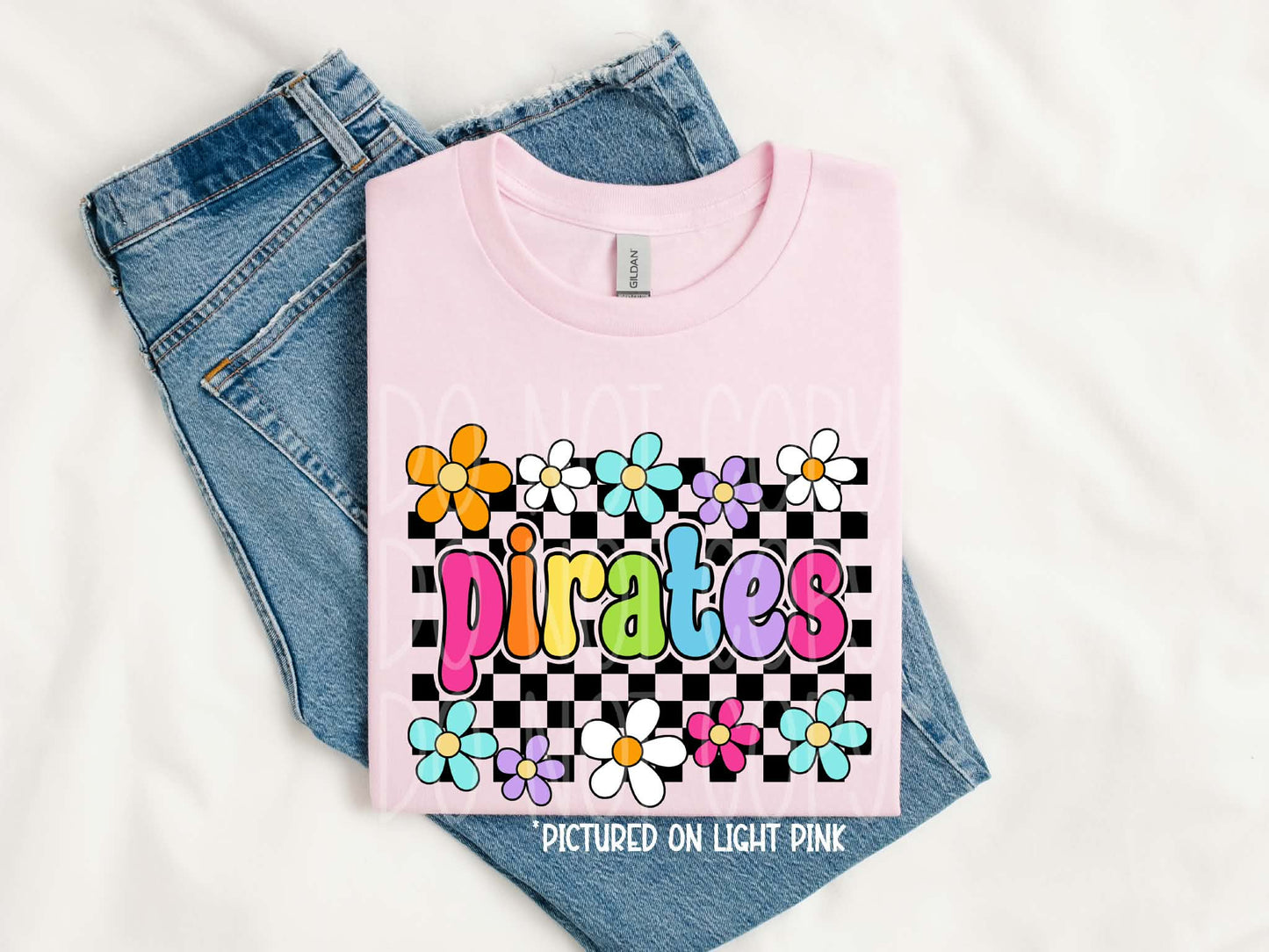 Pirates Retro Flowers Tee