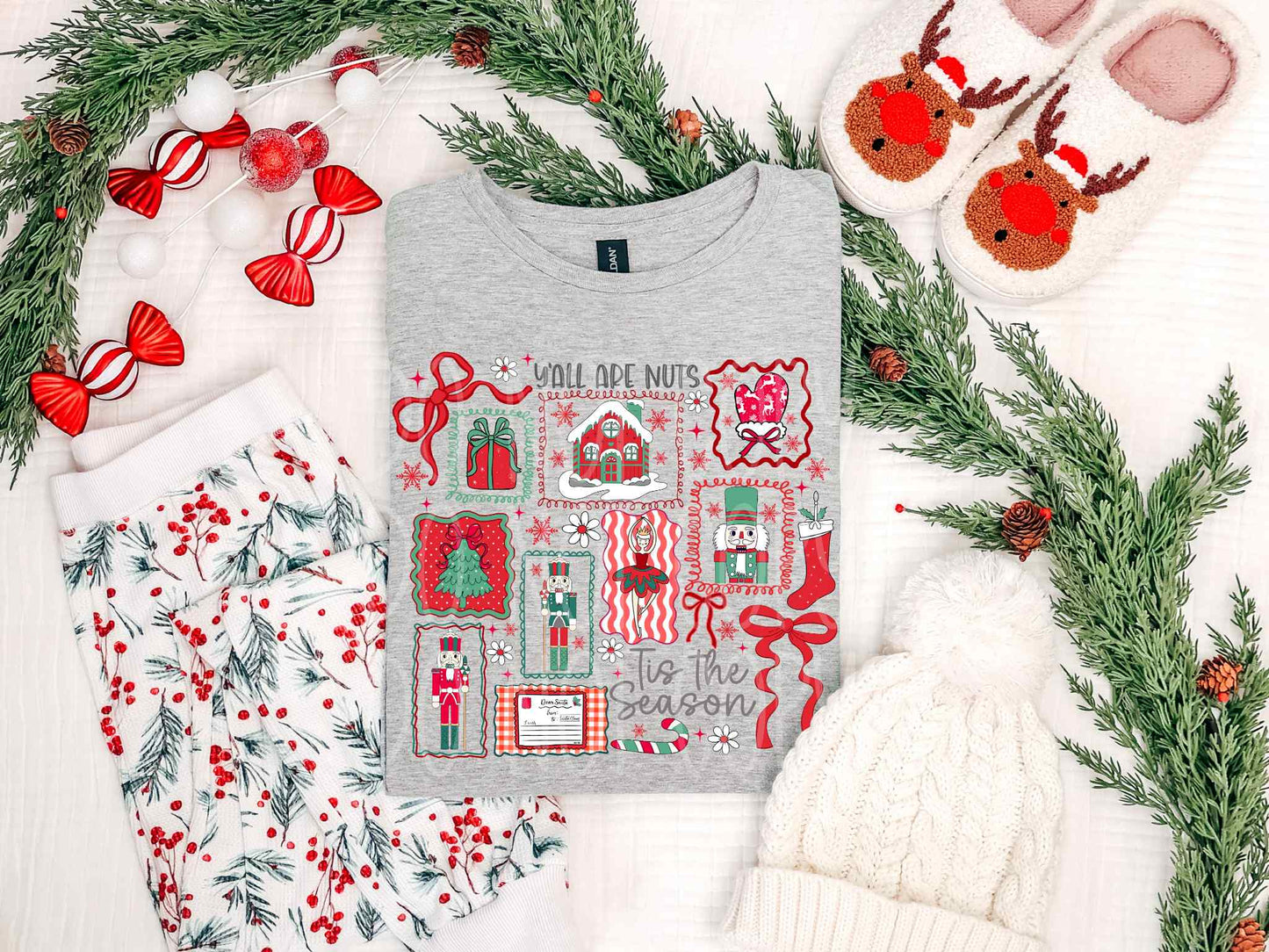 Yall Are Nuts Frames Collage Tee