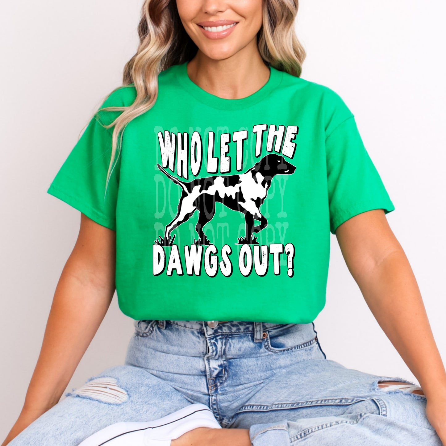 Pointer Who Let The Dawgs Out Tee