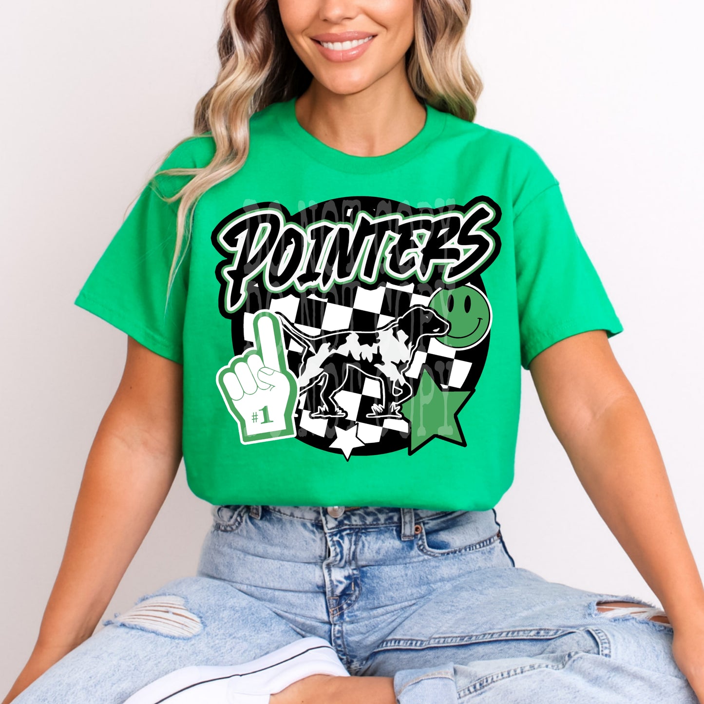 Pointers Checkered Collage Tee