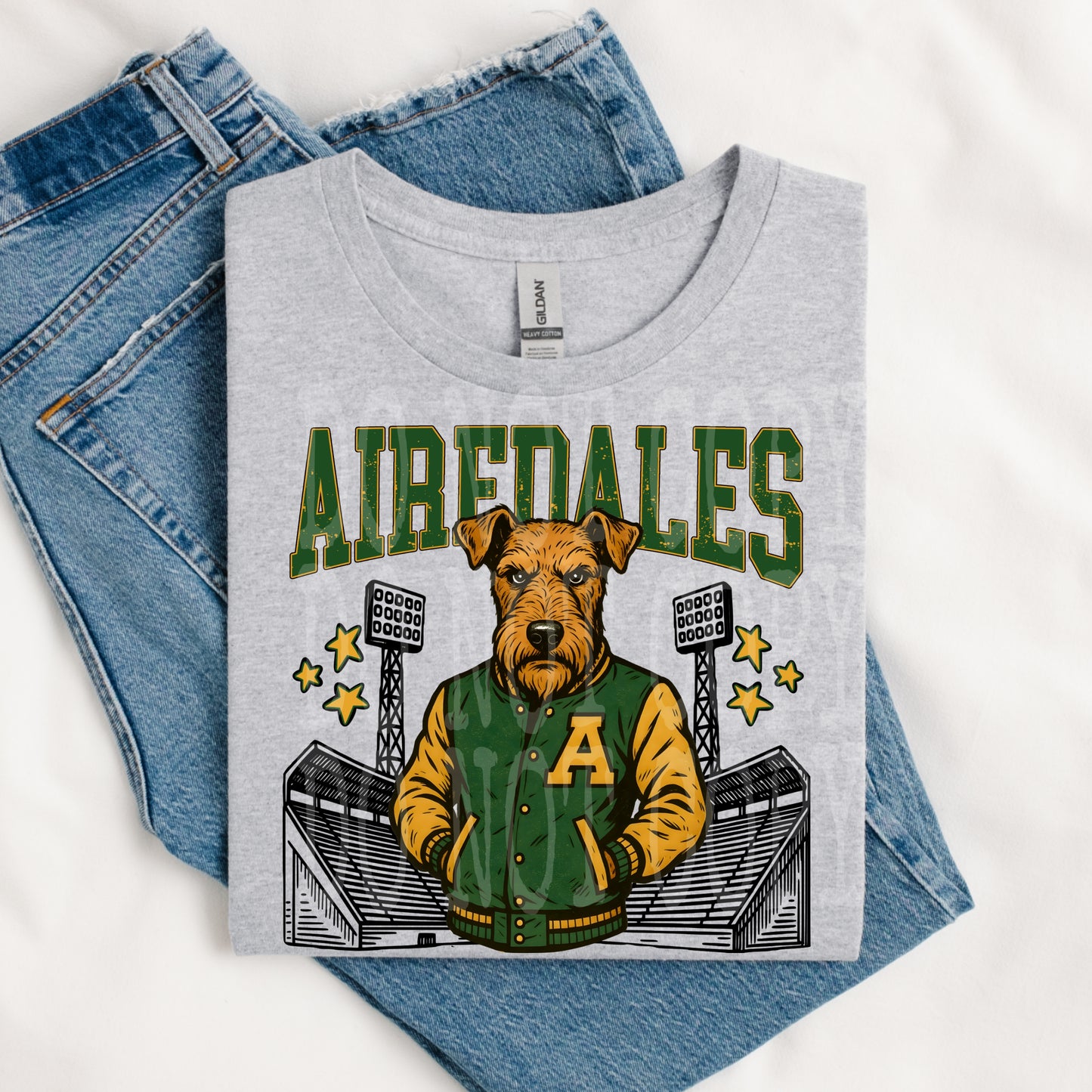 Airedales Letterman Tee