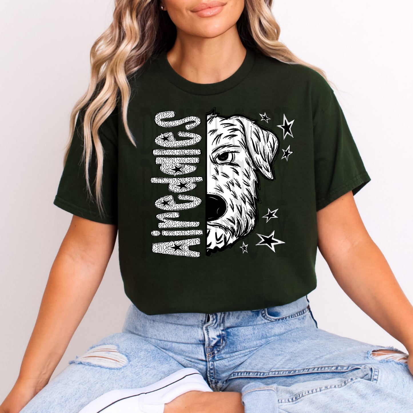 Airedales BW Dottie Tee