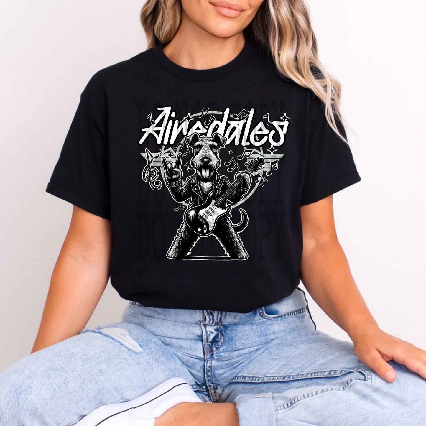 Airedales Rock Mascot Tee