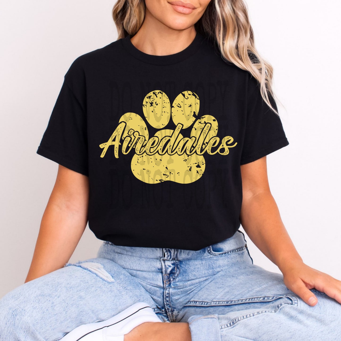 Airedale Paw Print Tee