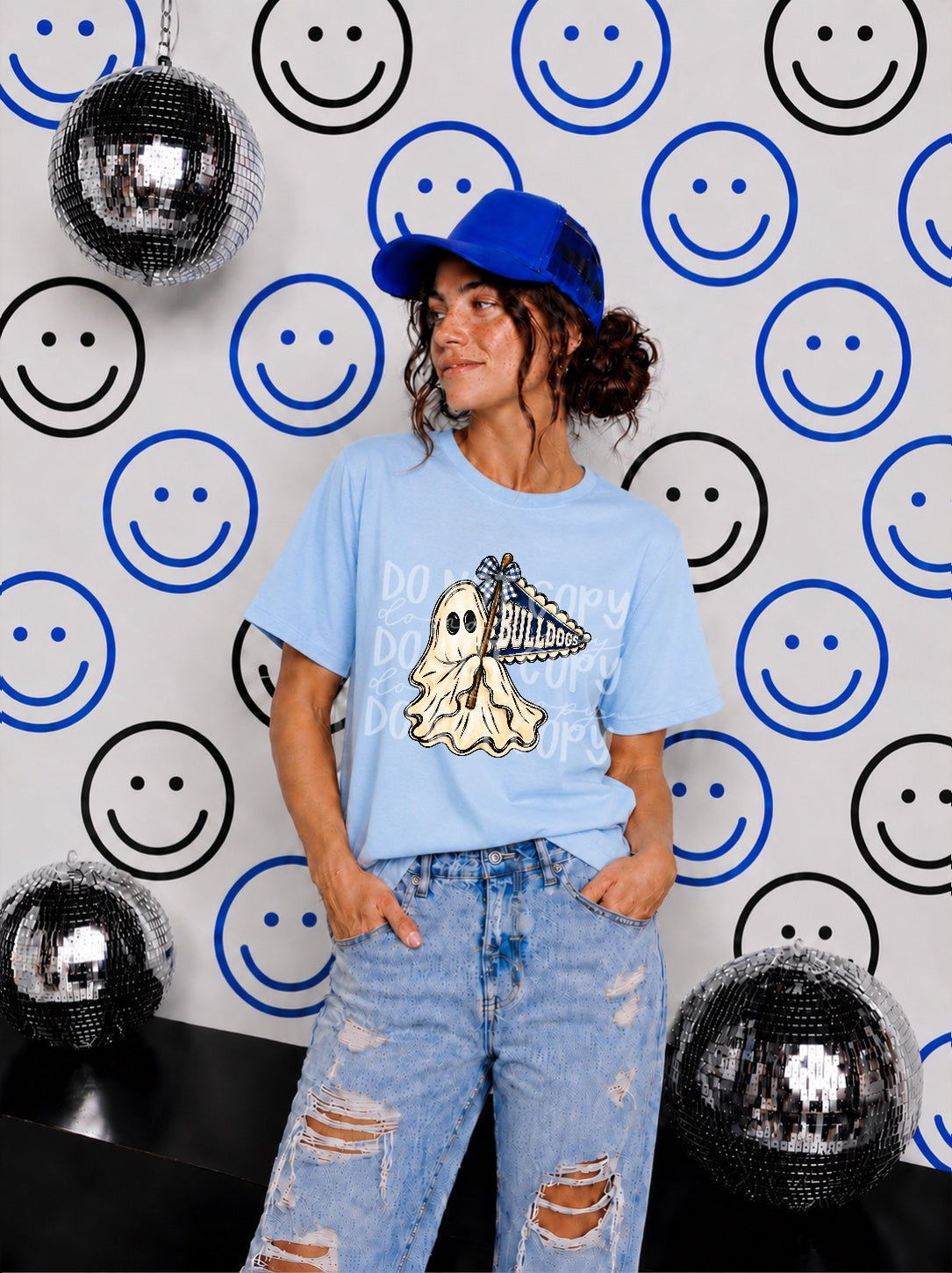 Greenwood Bulldogs ghost pennant shirt mockup