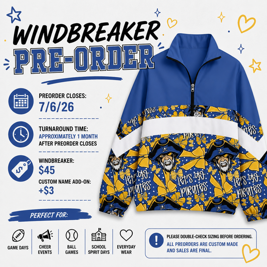 PREORDER Pirates Bows Windbreaker