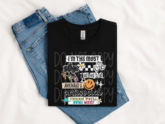 TOTW: Most Talkative Awkward & Antisocial Person Tee