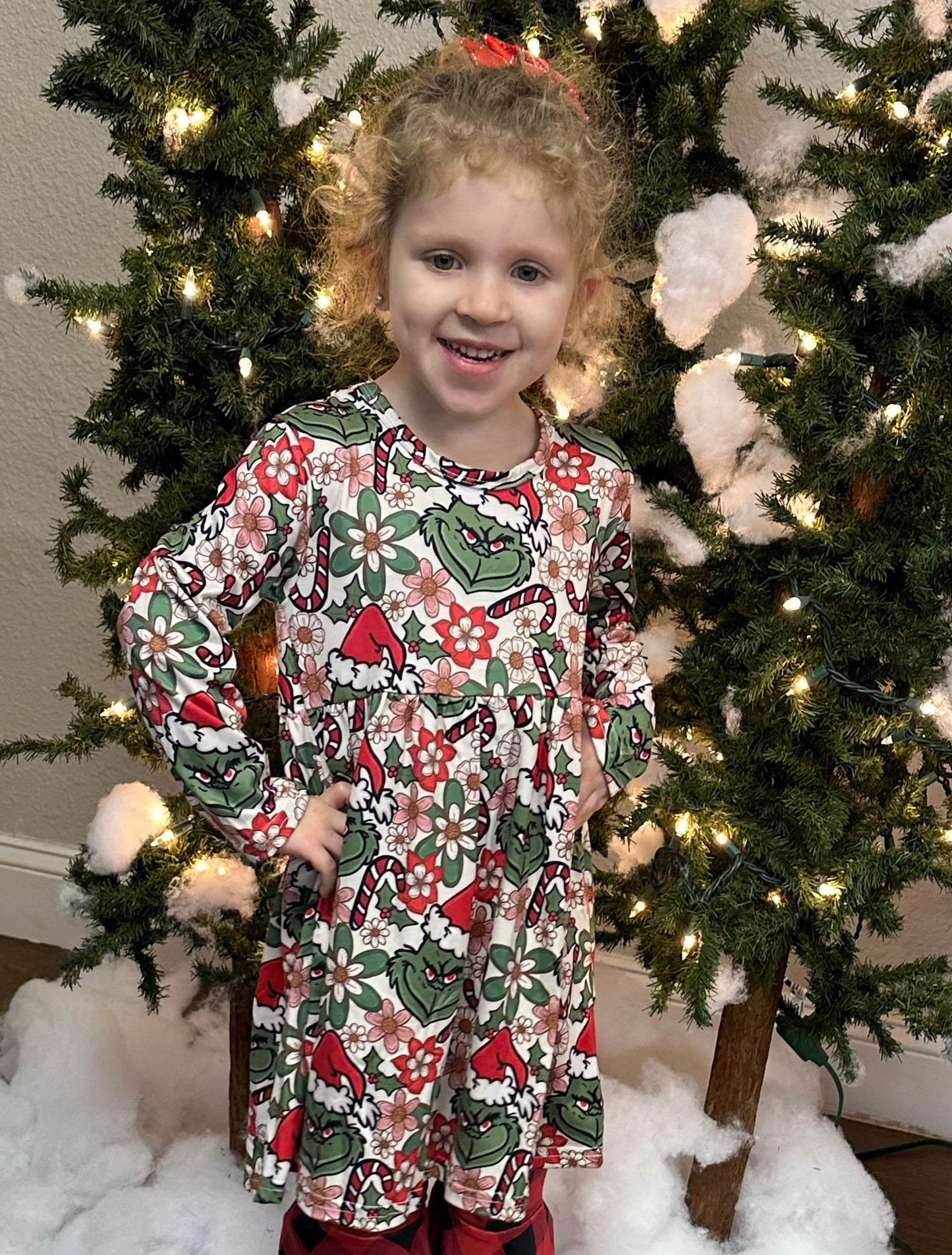 RTS Green Guy Floral Dress