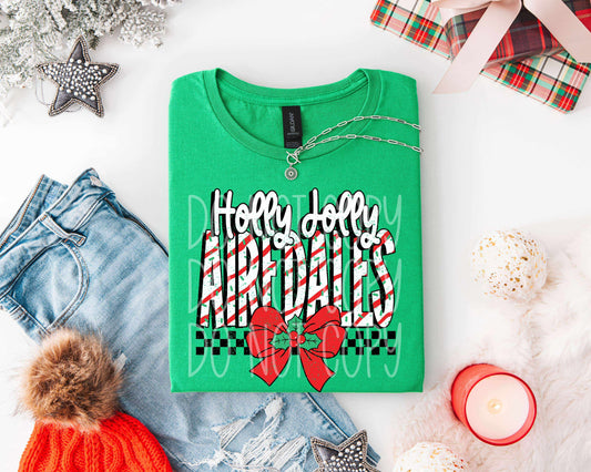 Holly Jolly Airedales Tee