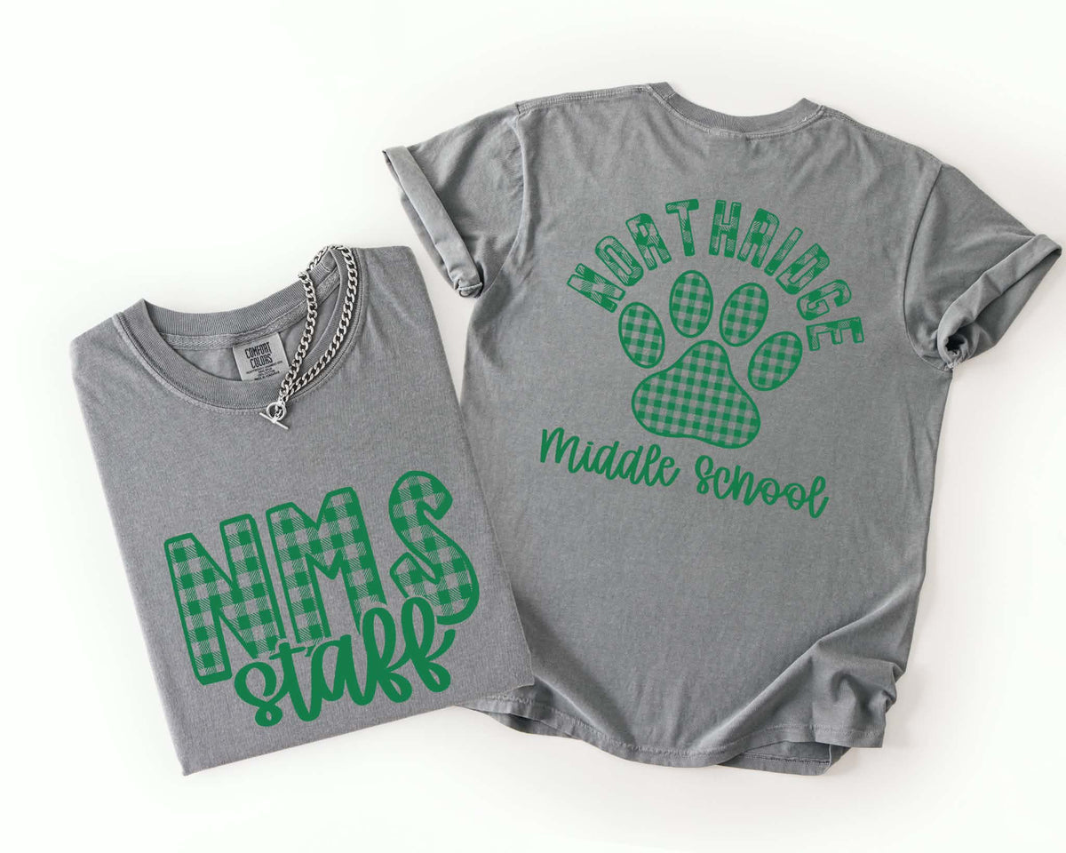 NMS Staff Paw Print Tee