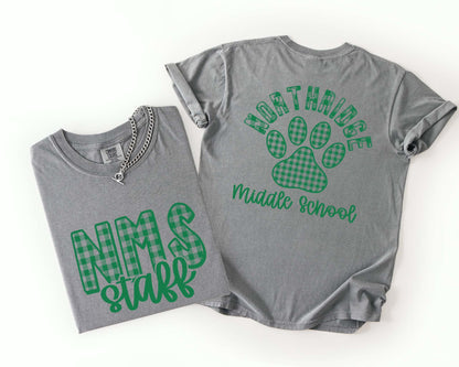 NMS Staff Paw Print Tee