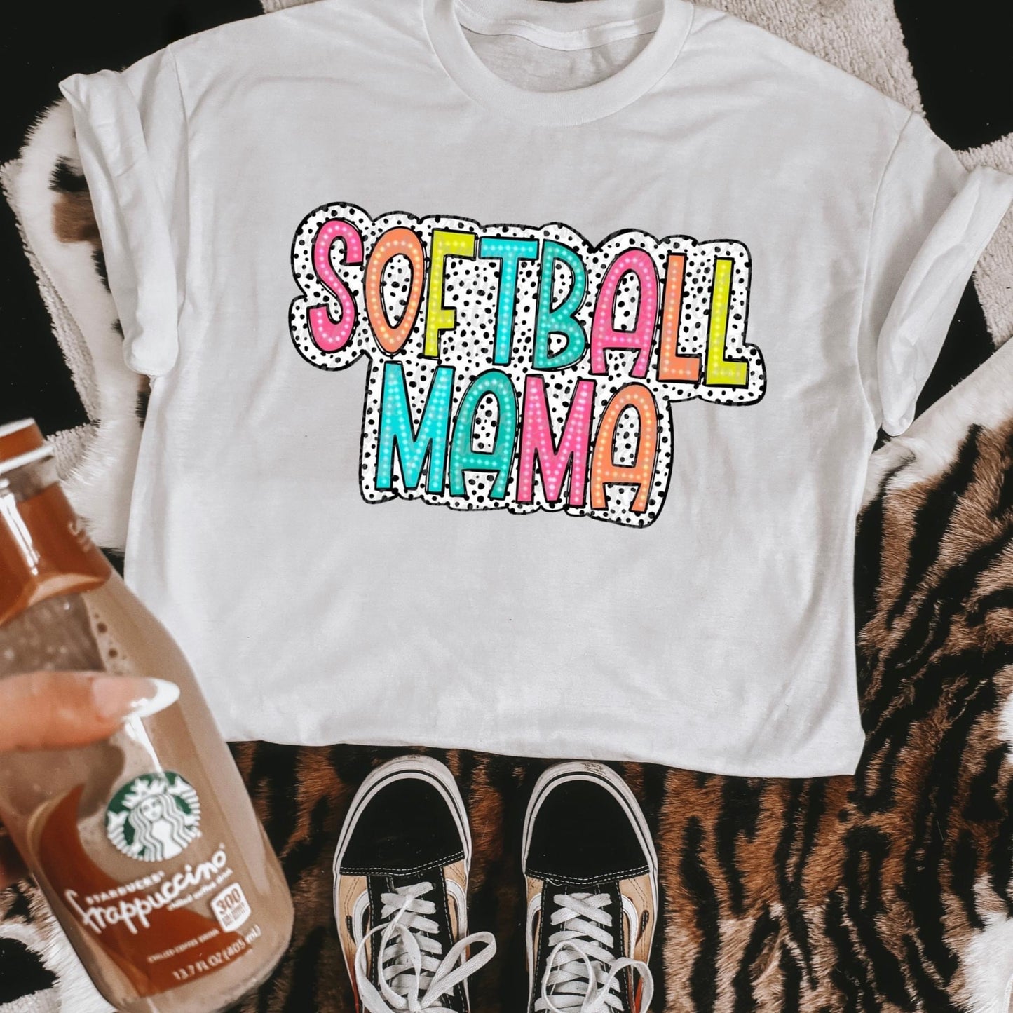 Softball Mama Spring Dots Tee