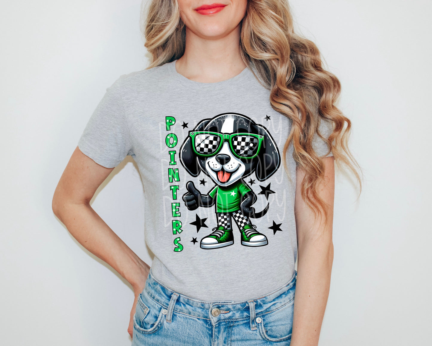 Checkered Pointers Dog Tee