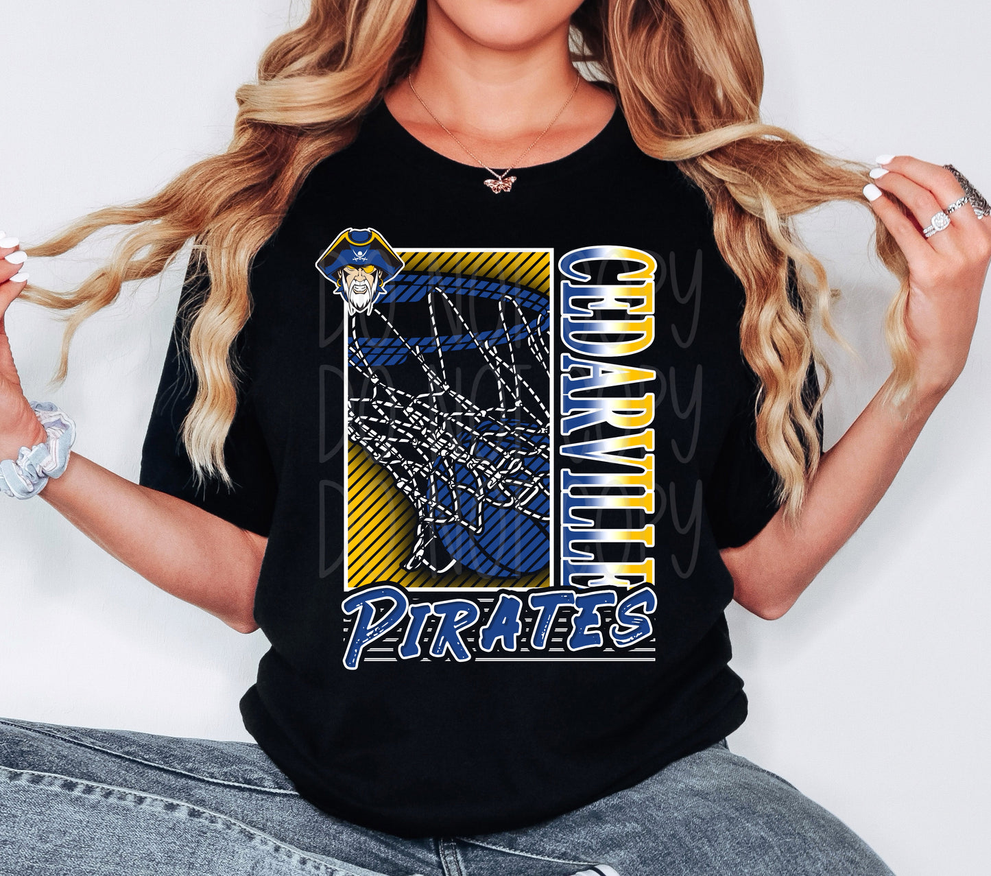 Cedarville Pirates Basketball Tee