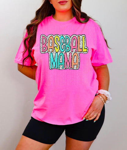 Baseball Mama Spring Dots Tee