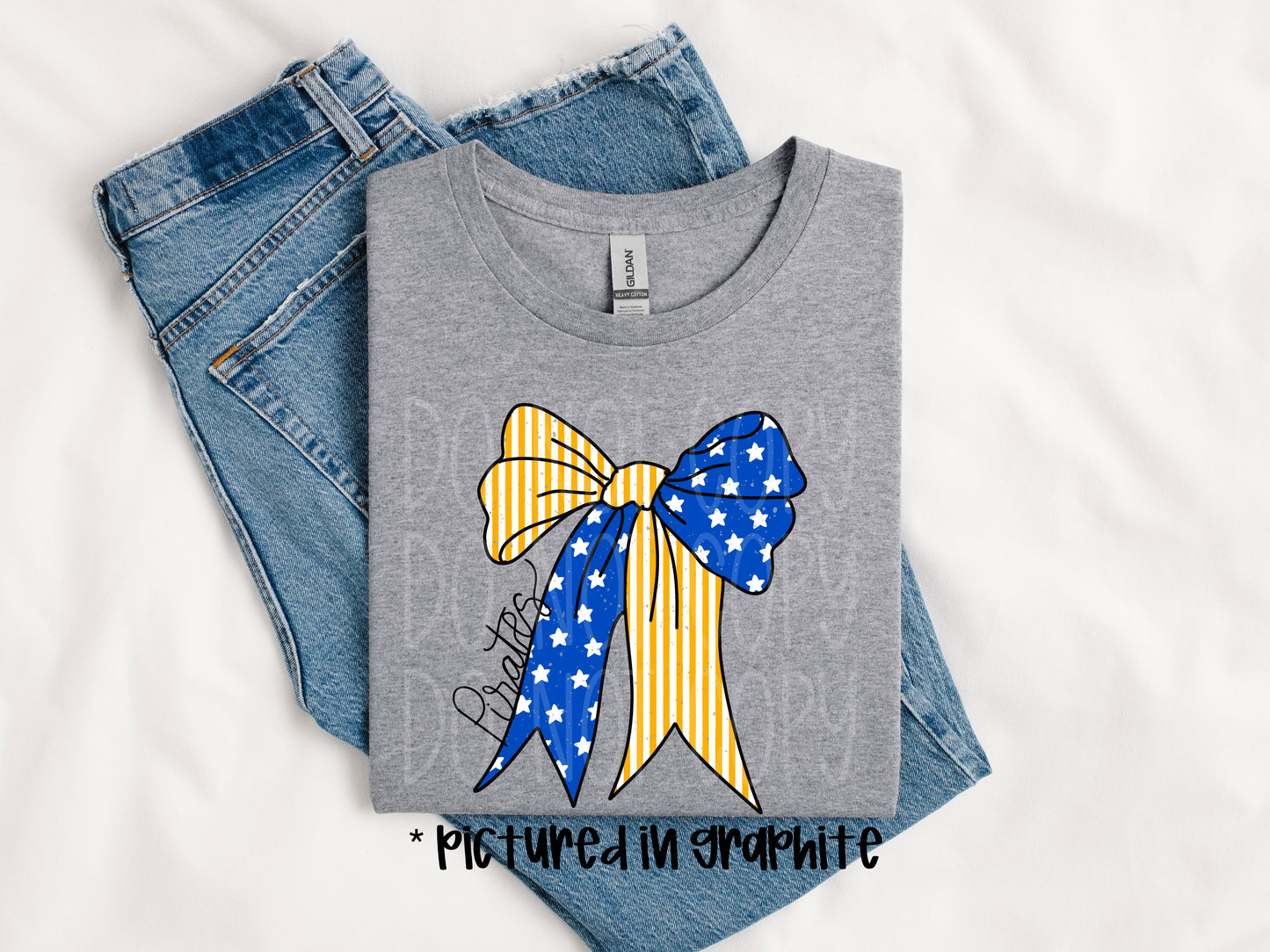 Pirates Stars and Stripe Bow Tee