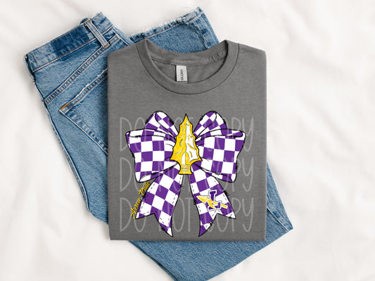 Arrows Checkered Bow Tee