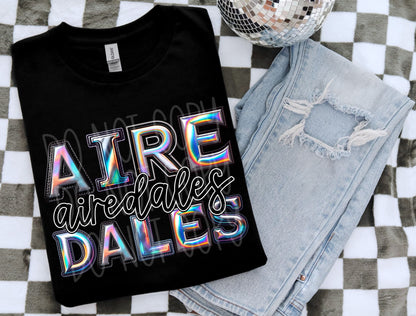 Airedales Faux Holo Tee