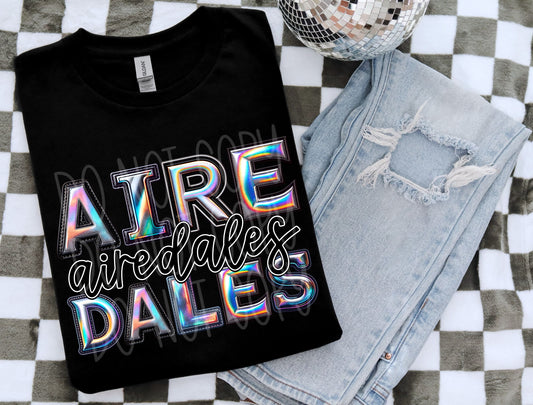 Airedales Faux Holo Tee