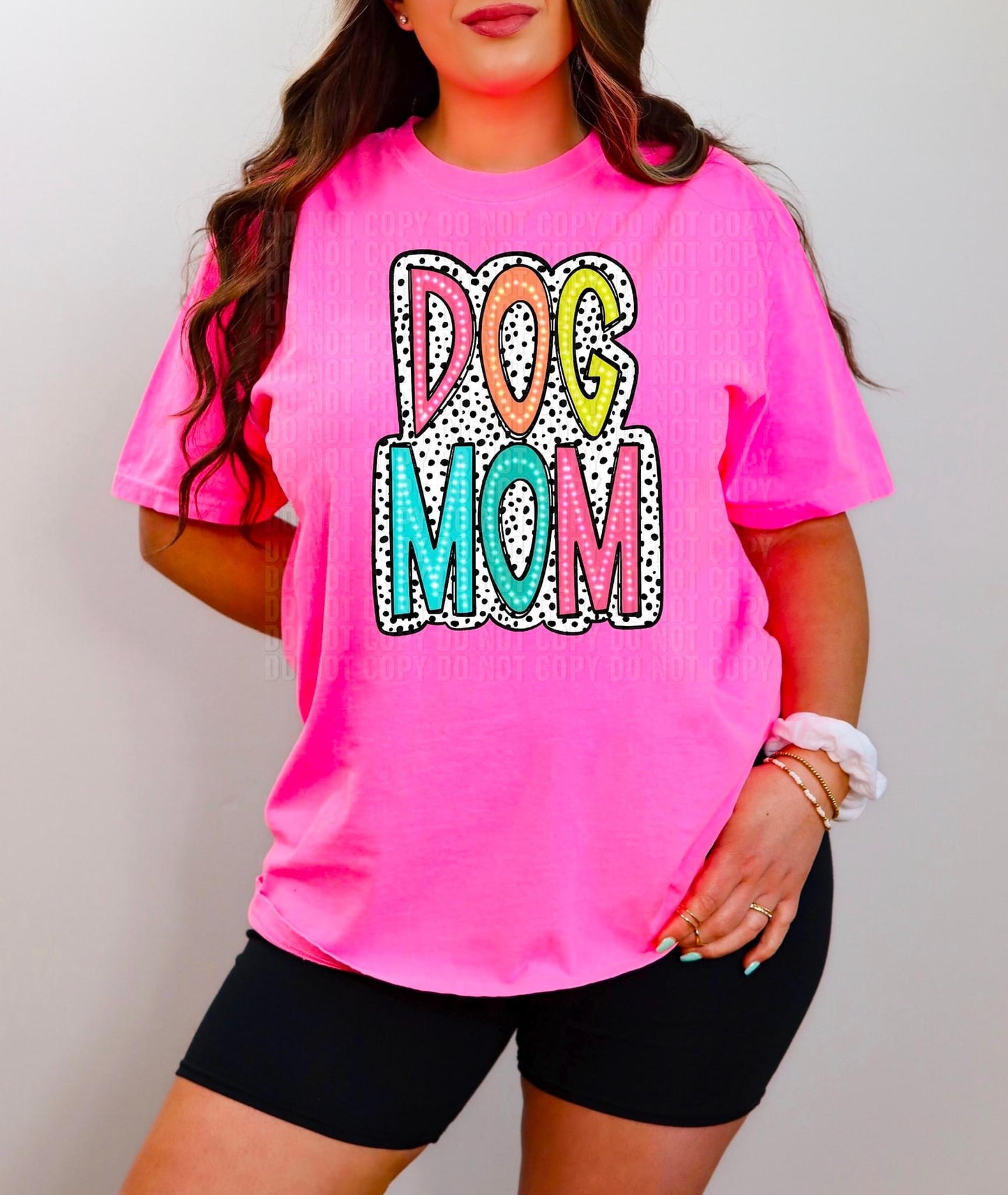 Dog Mom Spring Dots Tee