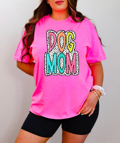 Dog Mom Spring Dots Tee