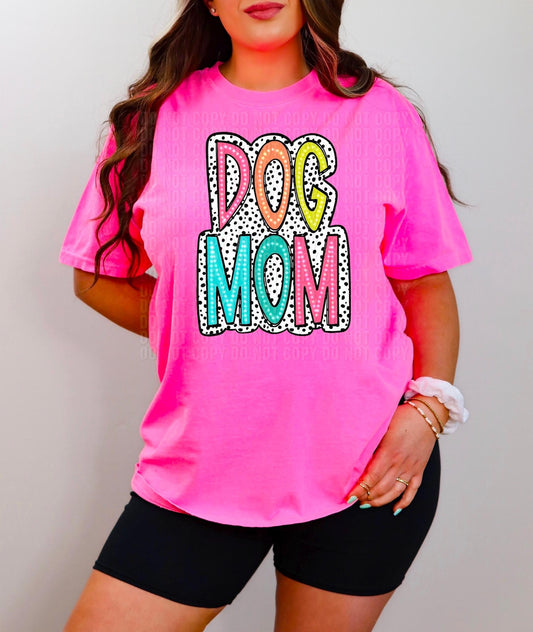 Dog Mom Spring Dots Tee