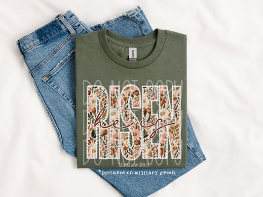 TOTW: Floral He Is Risen Tee