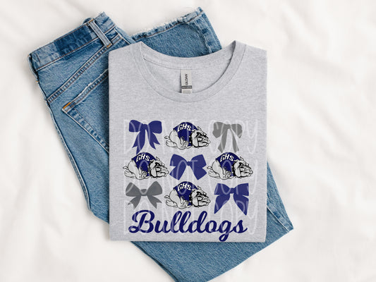Bulldogs and Bows Tee
