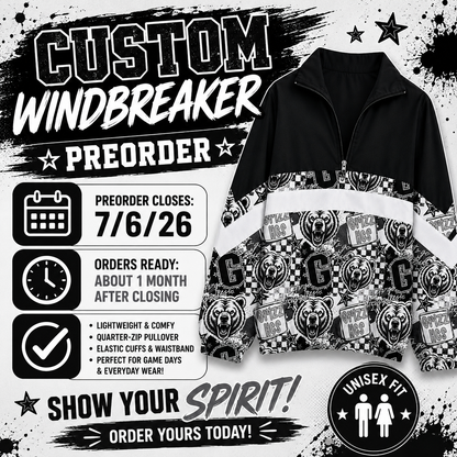 PREORDER Grizzlies Collage Windbreaker