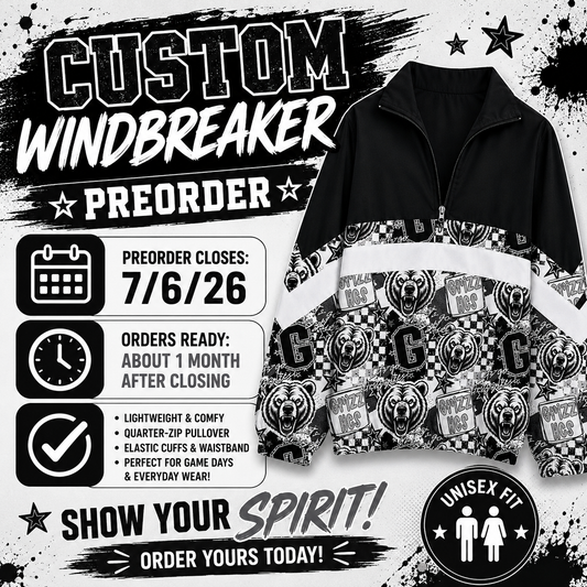PREORDER Grizzlies Collage Windbreaker