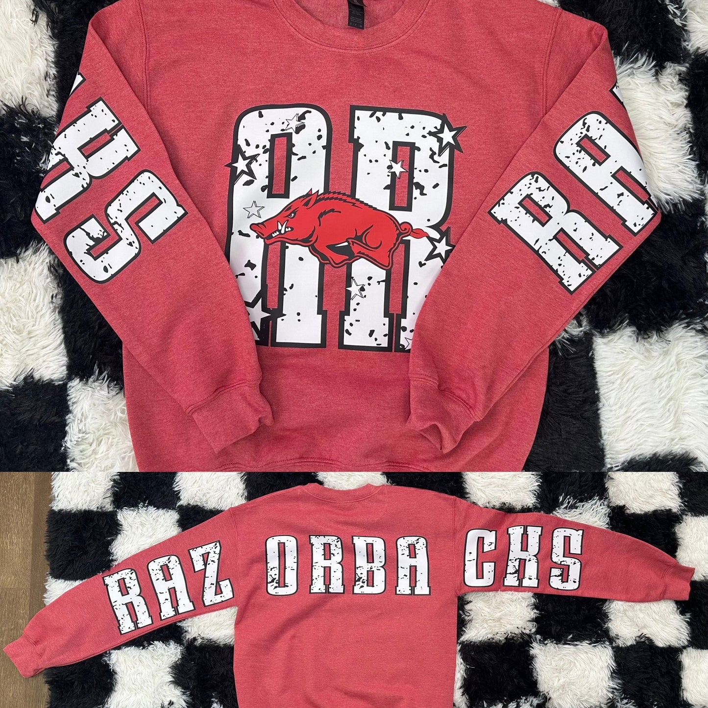 Arkansas Front and Back Sweatshirt