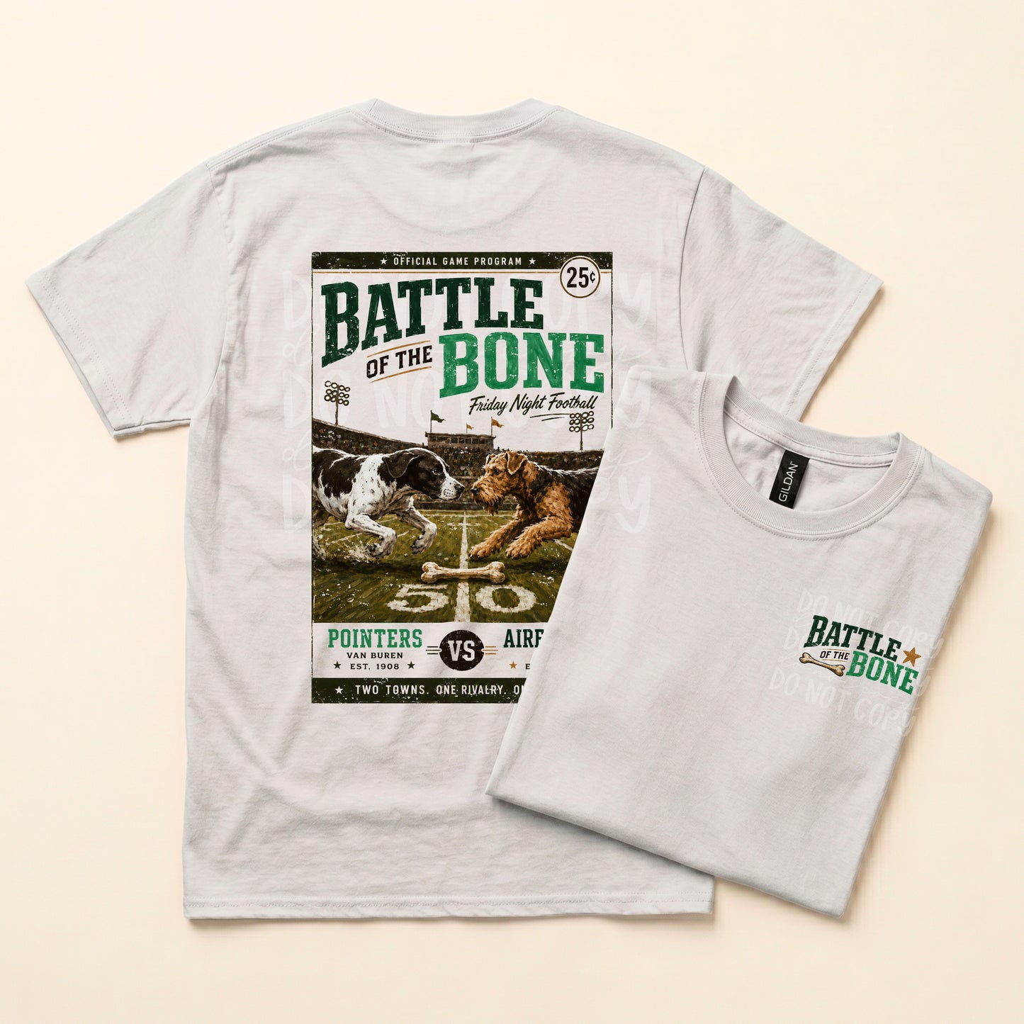 Battle of the Bone Football Program Tee