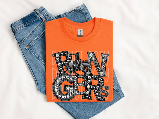 Rangers Faux Rhinestone Tee